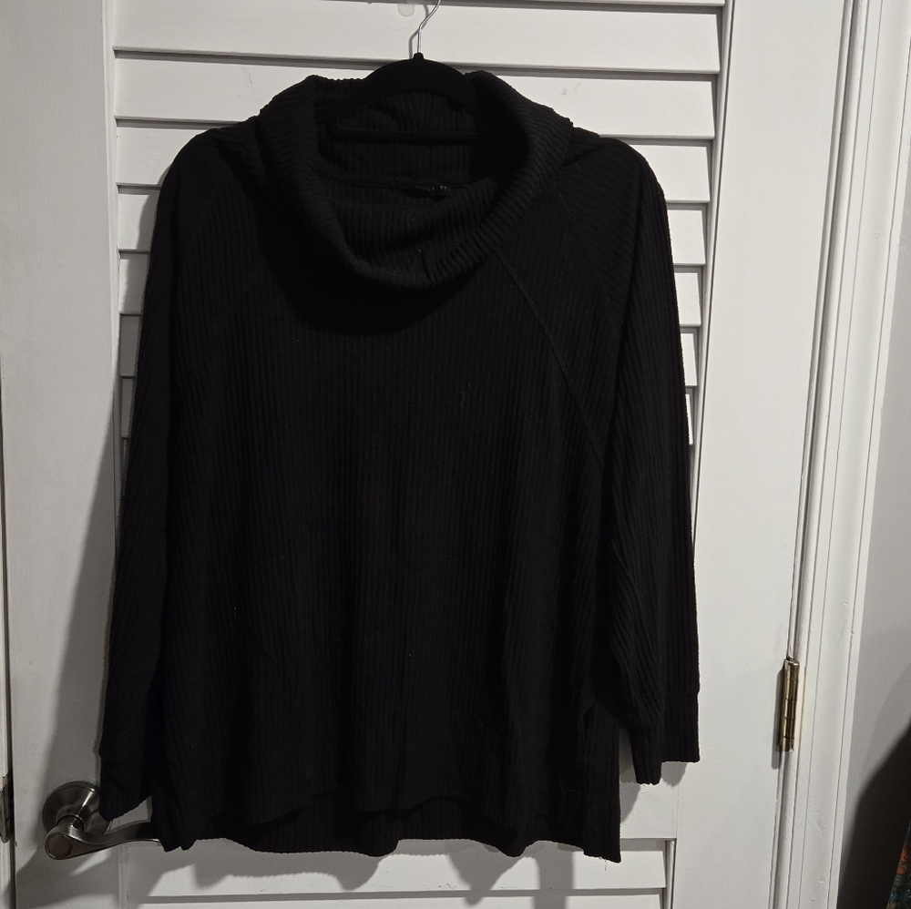 Jane and Delancey Black Cowl Neck Sweater - Picture 2 of 8